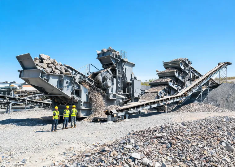 Crushing & Screening Equipment in a mining operation