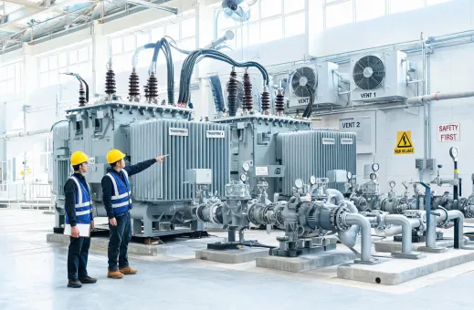 Power plant industrial support